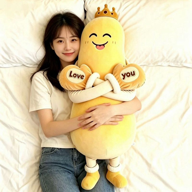 Cartoon Plush Sleep Pillow with Patting Function