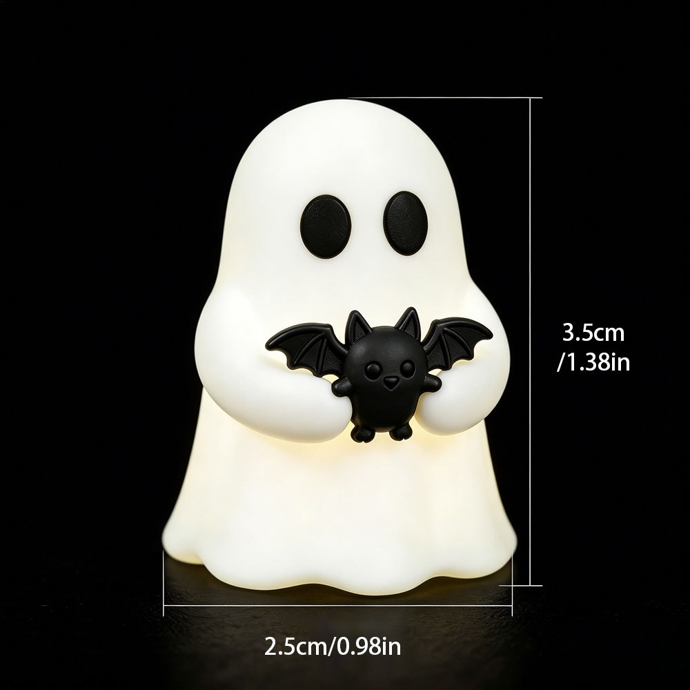 Glowing Halloween Ghost Desktop Ornament - PVC - product details