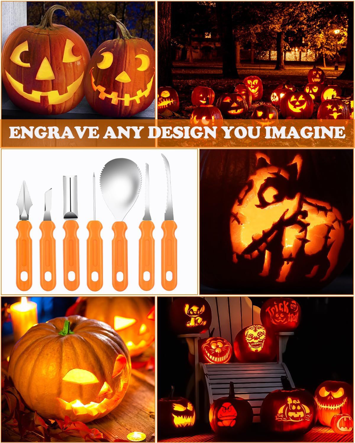 Halloween Pumpkin Carving Tool Set - product details