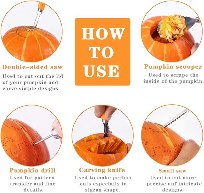 Halloween Pumpkin Carving Tool Set - product details