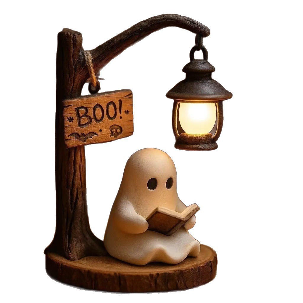 Halloween Ghost Resin Table Lamp - product details