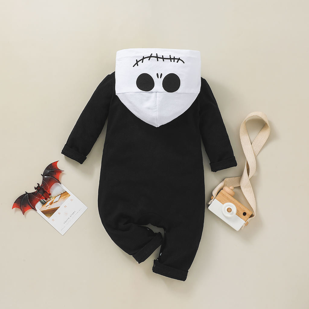 Baby Halloween Skeleton Hooded Jumpsuit - product details