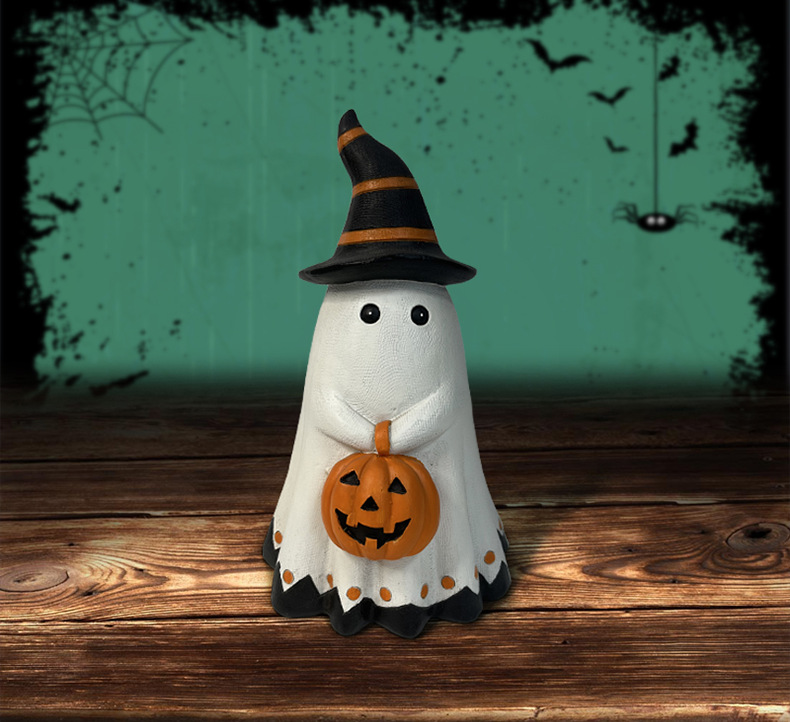 Halloween Ghost Pumpkin Resin Decorations - product details