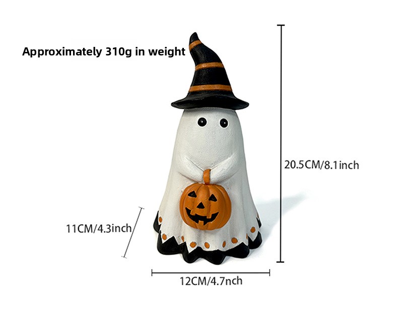Halloween Ghost Pumpkin Resin Decorations - product details