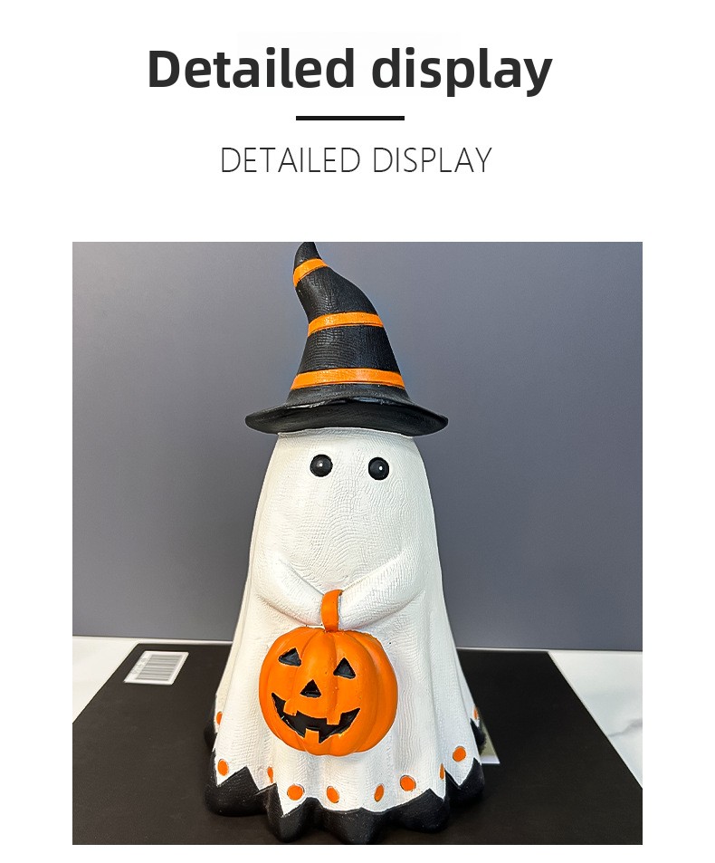 Halloween Ghost Pumpkin Resin Decorations - product details
