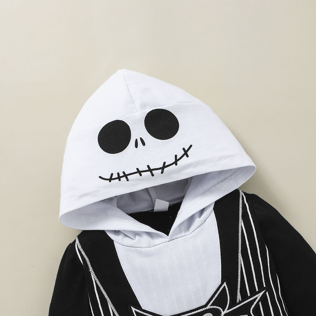 Baby Halloween Skeleton Hooded Jumpsuit - product details