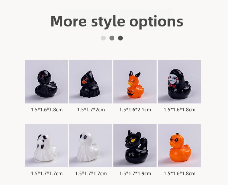 Halloween Resin Duck Ornament - product details