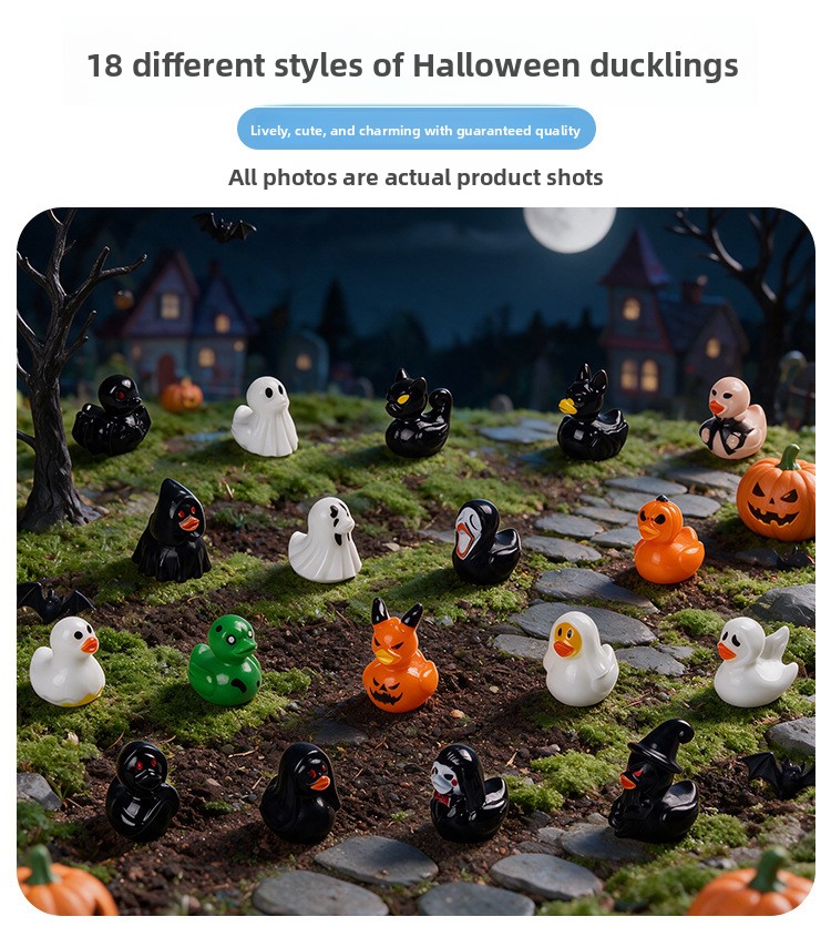 Halloween Duck Ornaments - Resin - product details