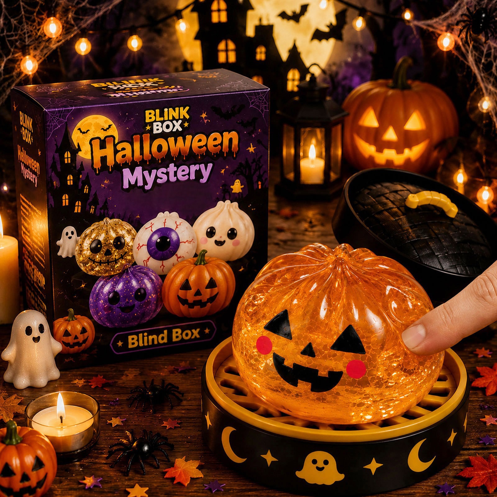 Halloween Ghost Squeeze Fidget Toy - TPR - product details