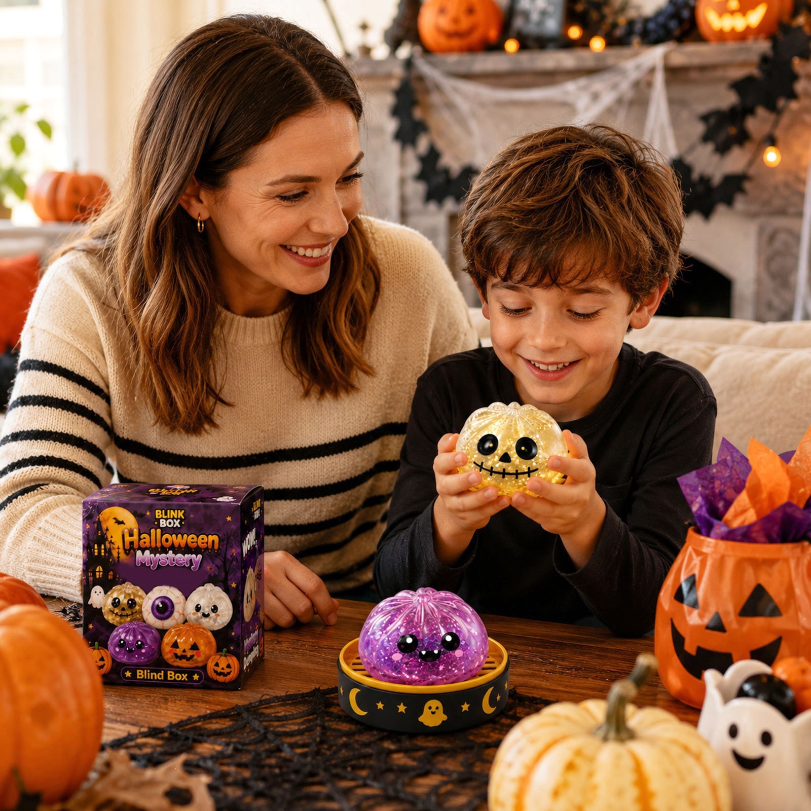 Halloween Ghost Squeeze Fidget Toy - TPR - product details