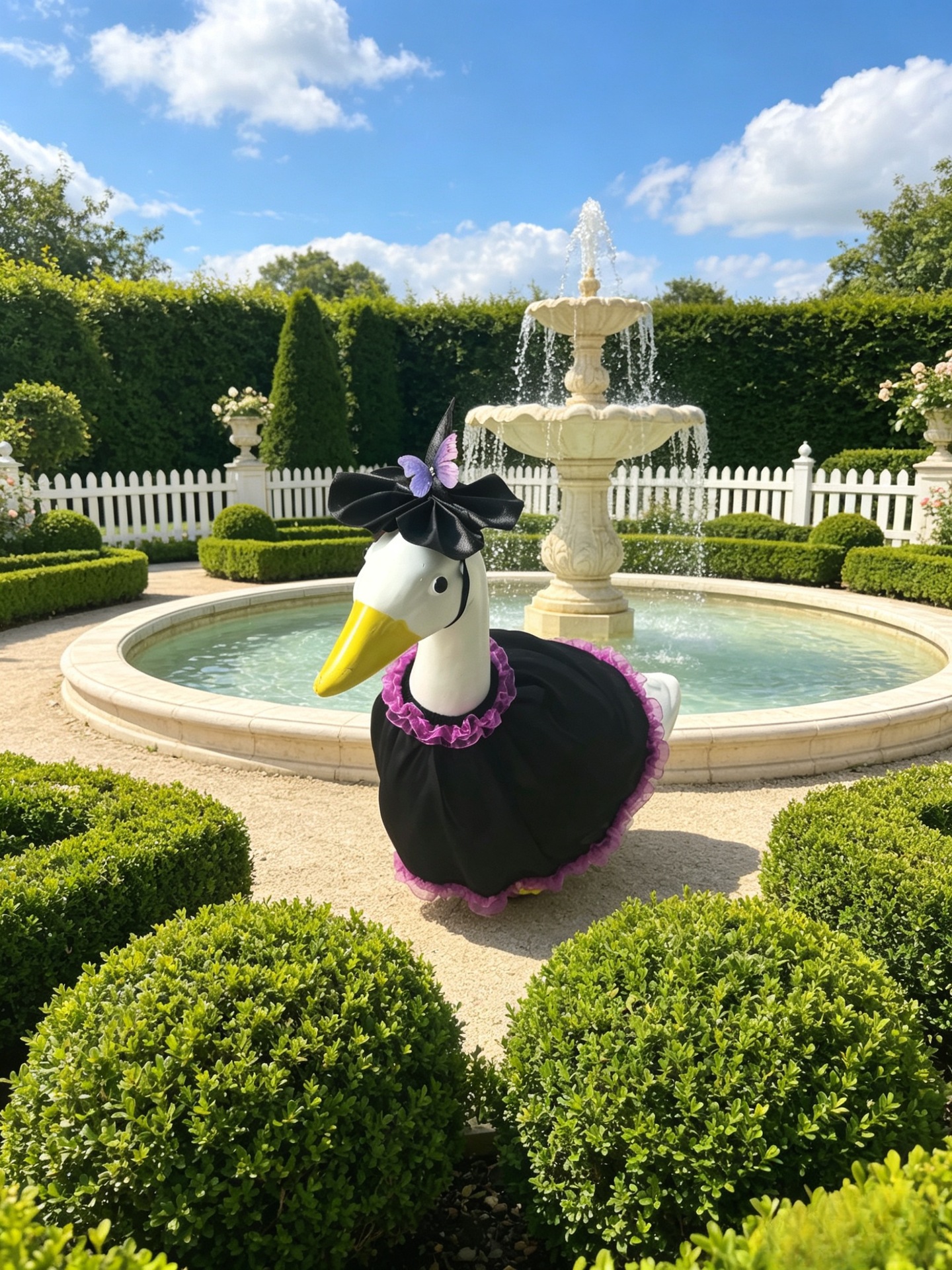 Halloween Porch Goose Costume - Black and Purple - Cloth - product details