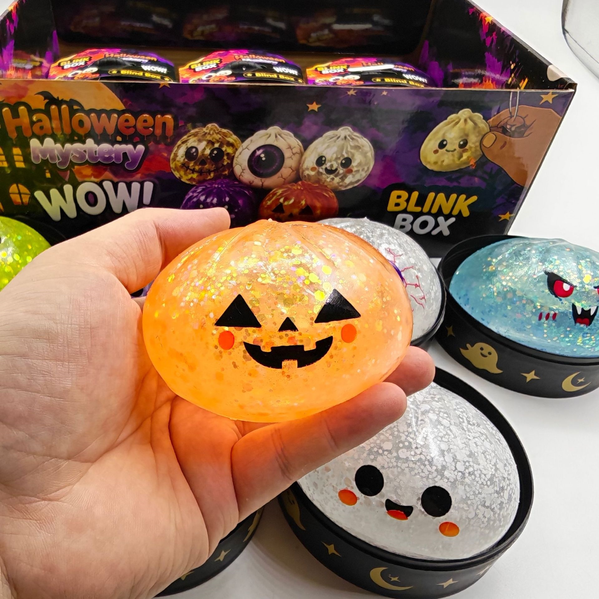 Halloween Ghost Squeeze Fidget Toy - TPR - product details
