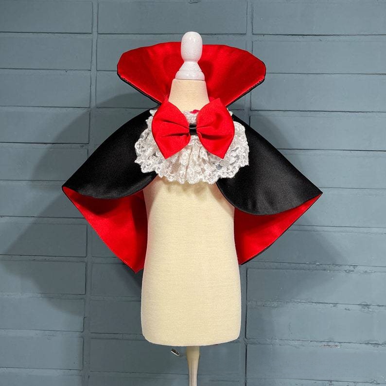 Pet Vampire Cloak Halloween Costume - Satin - product details