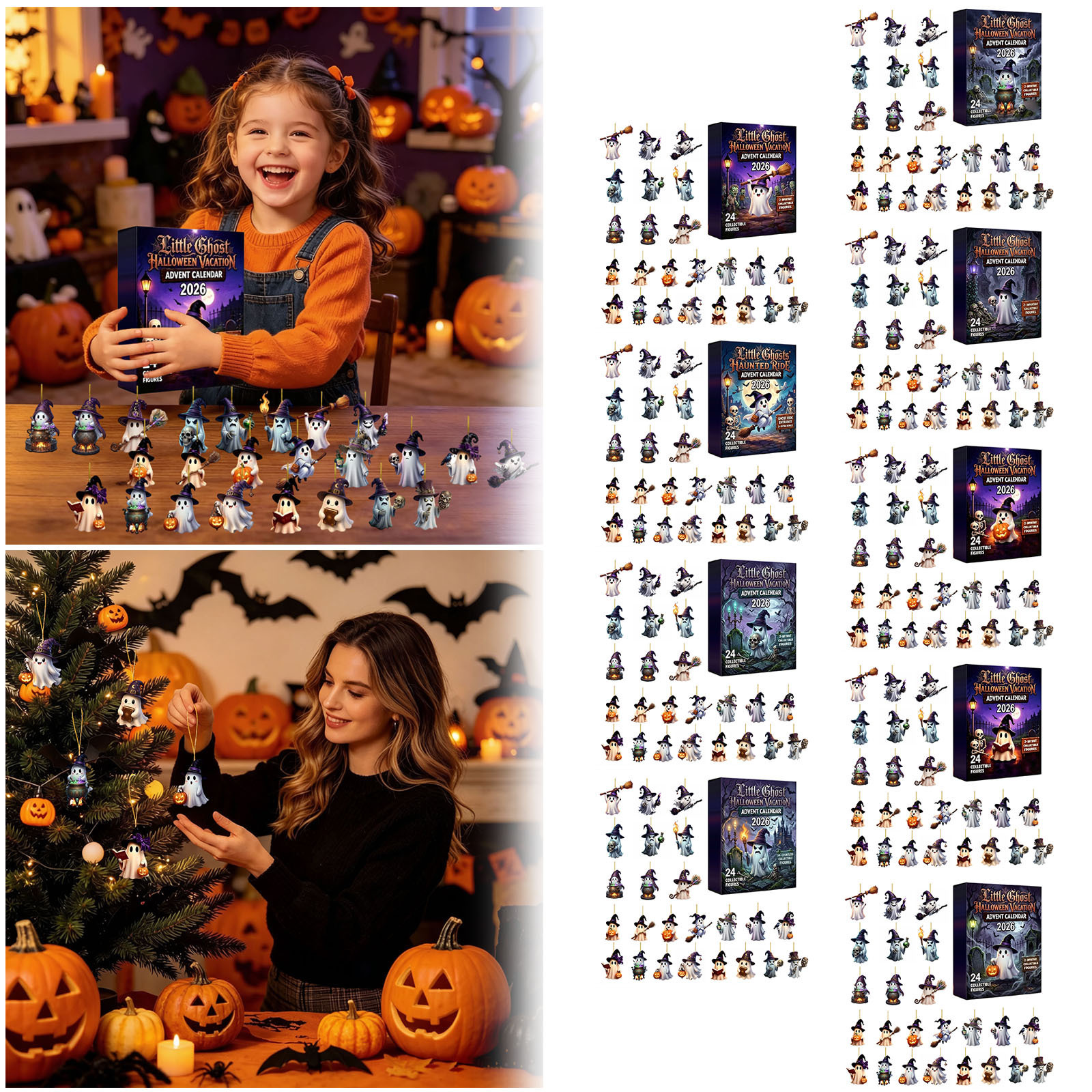 Halloween Ghost Advent Calendar - Acrylic - product details