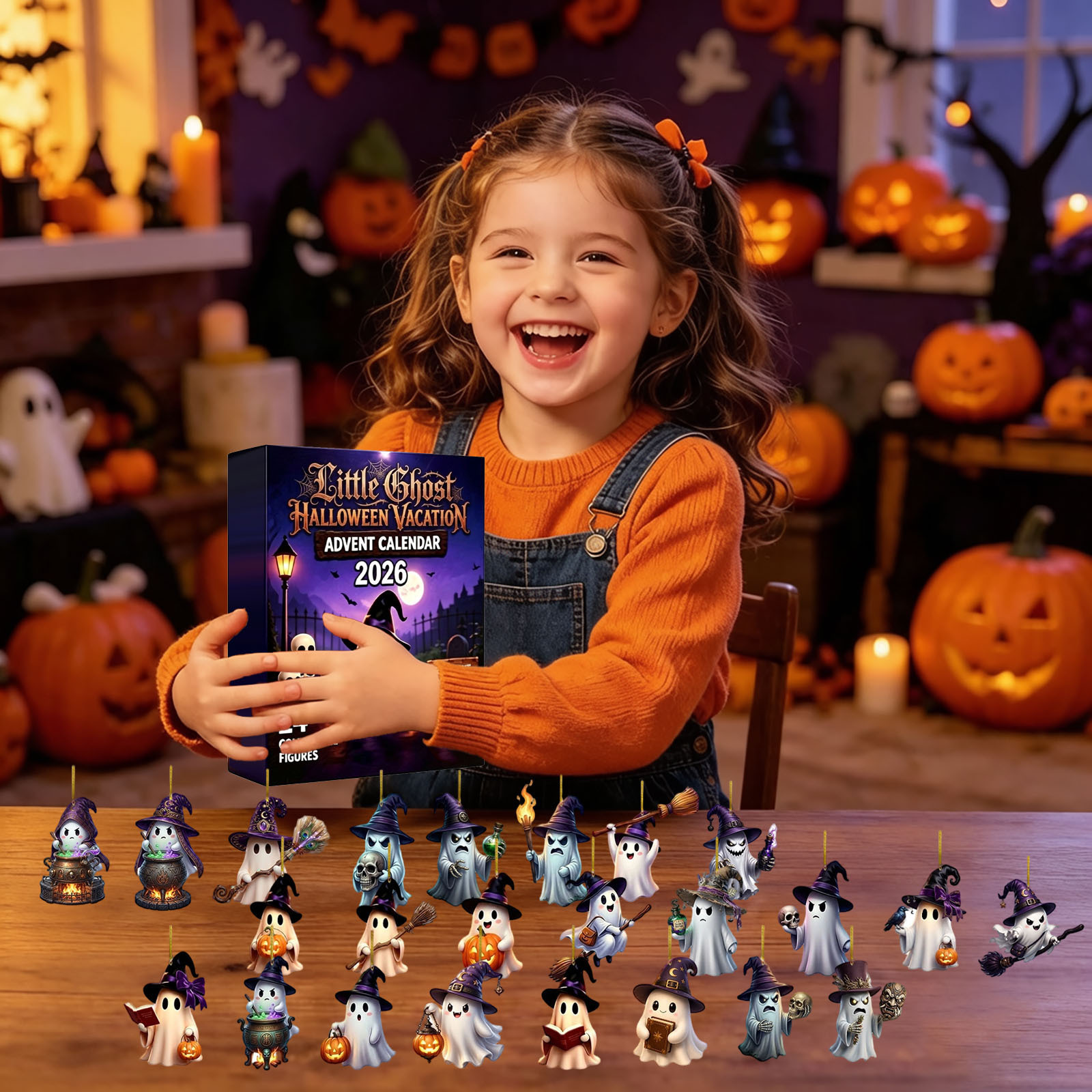 Halloween Ghost Advent Calendar - Acrylic - product details