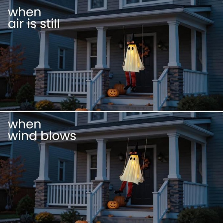 Halloween Wizard Ghost LED Lights - Fabric - product details