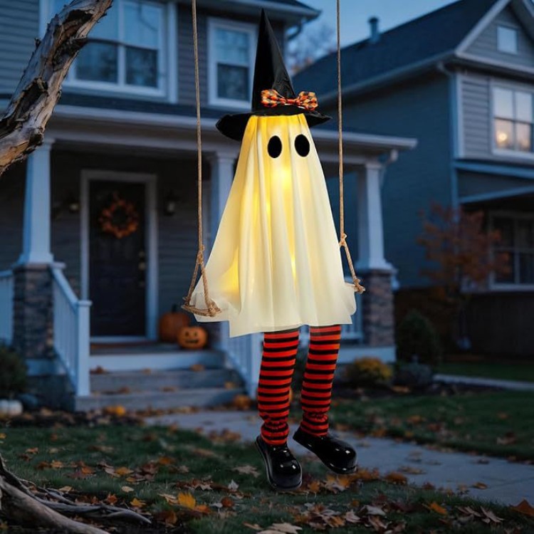 Halloween Wizard Ghost LED Lights - Fabric - product details