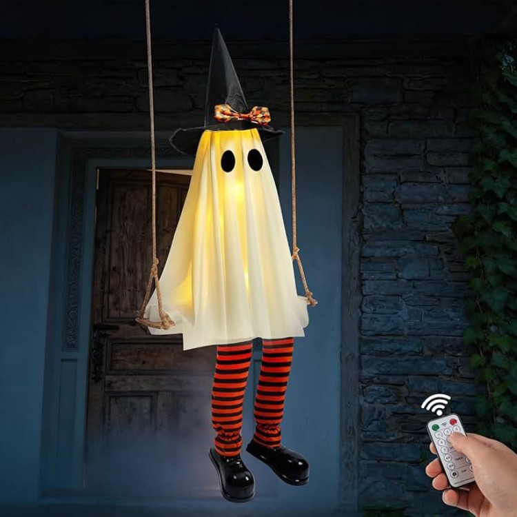 Halloween Wizard Ghost LED Lights - Fabric - product details