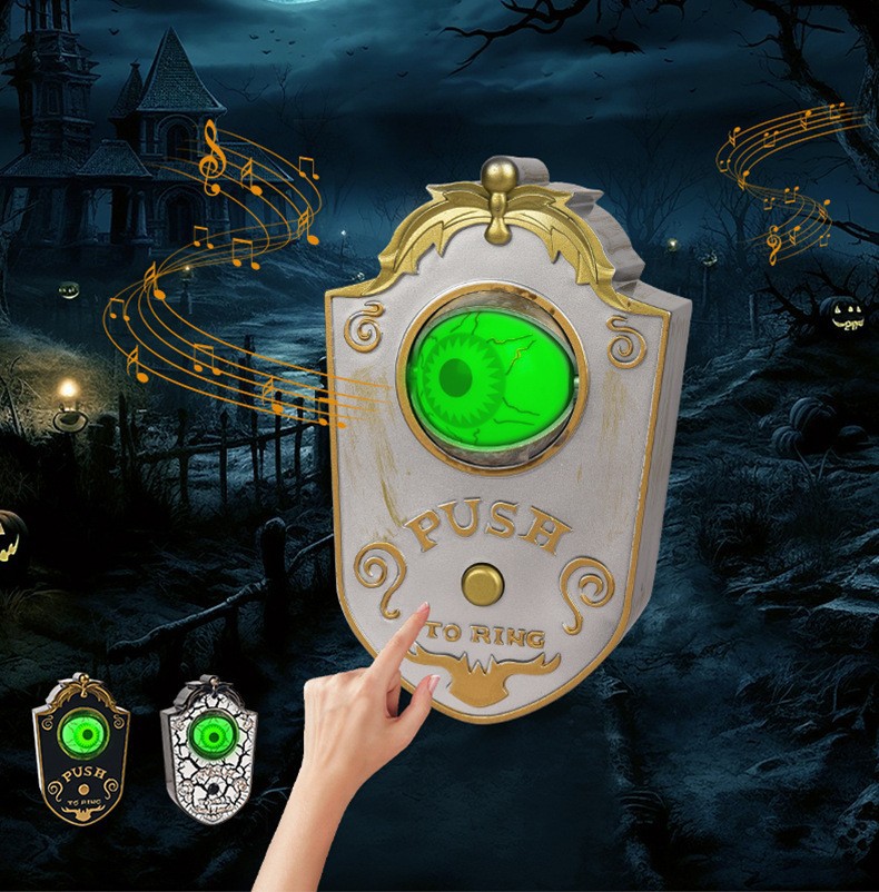 Halloween Eyeball Doorbell Decoration - PVC - product details