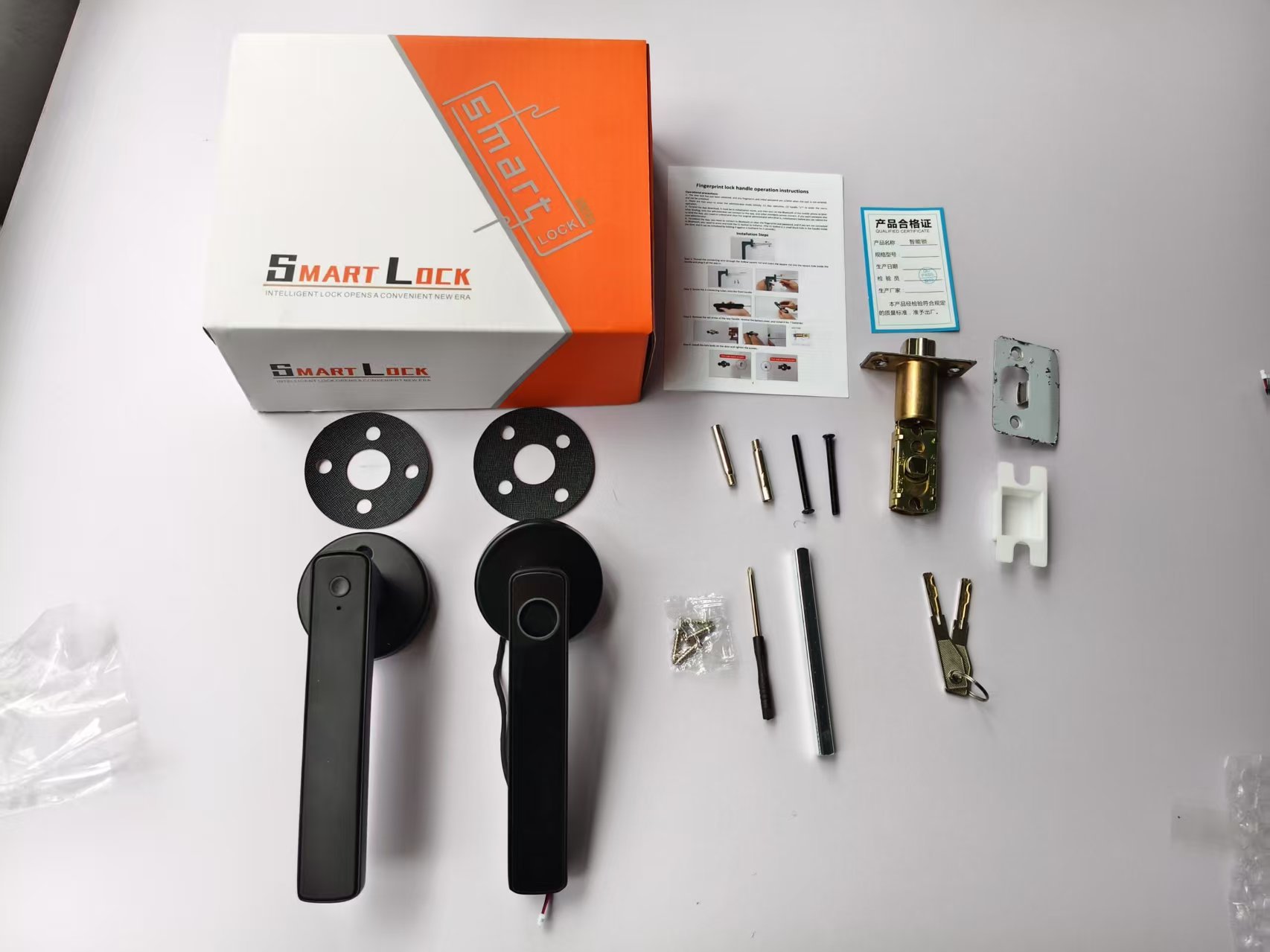 Smart Fingerprint Door Lock with Bluetooth and Key Access - product detail 9