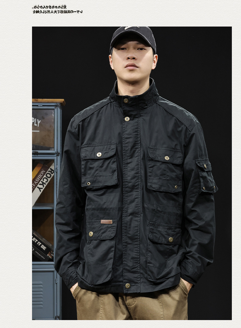 Chaqueta de Trabajo Retro Americana para Hombre - imagen 5