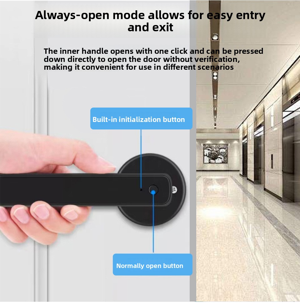 Smart Fingerprint Door Lock with Bluetooth and Key Access - product detail 2
