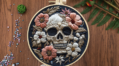 Halloween Embroidery Craft Kit - product details
