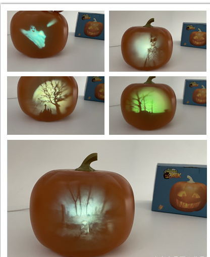 Sunreal Talking Pumpkin Lantern Halloween Projector - Plastic - product details