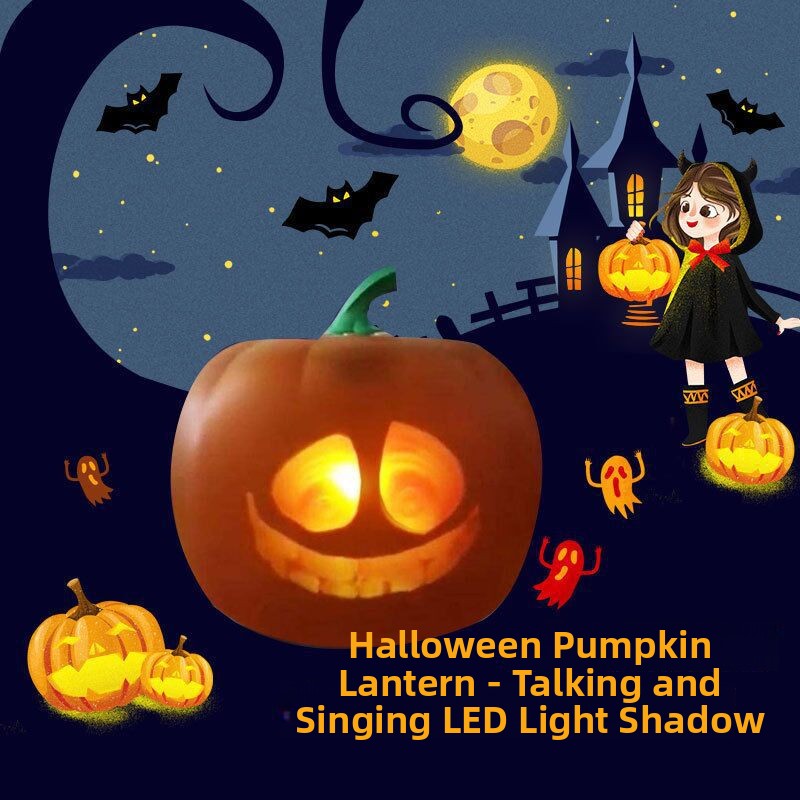 Sunreal Talking Pumpkin Lantern Halloween Projector - Plastic - product details
