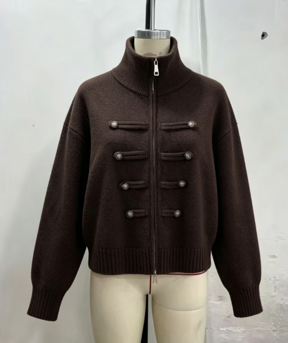 Cárdigan abierto de mujer en color beige