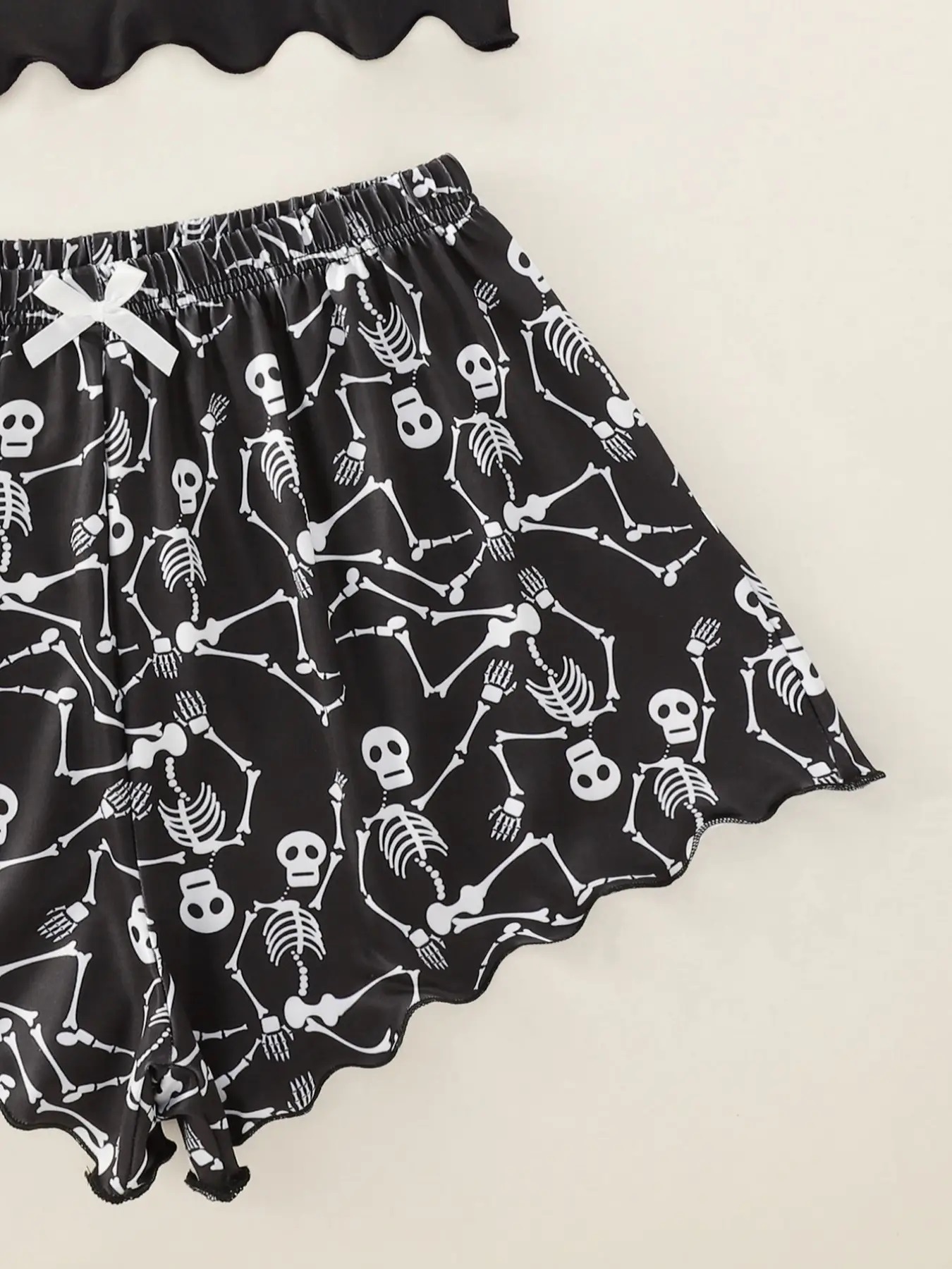 Halloween Pumpkin Print Sleeveless Pajama Set - product details