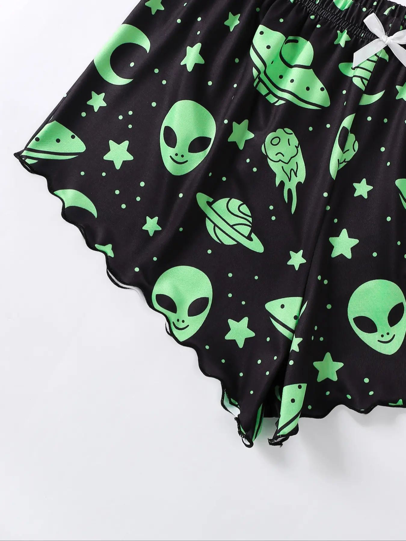 Halloween Pumpkin Print Sleeveless Pajama Set - product details