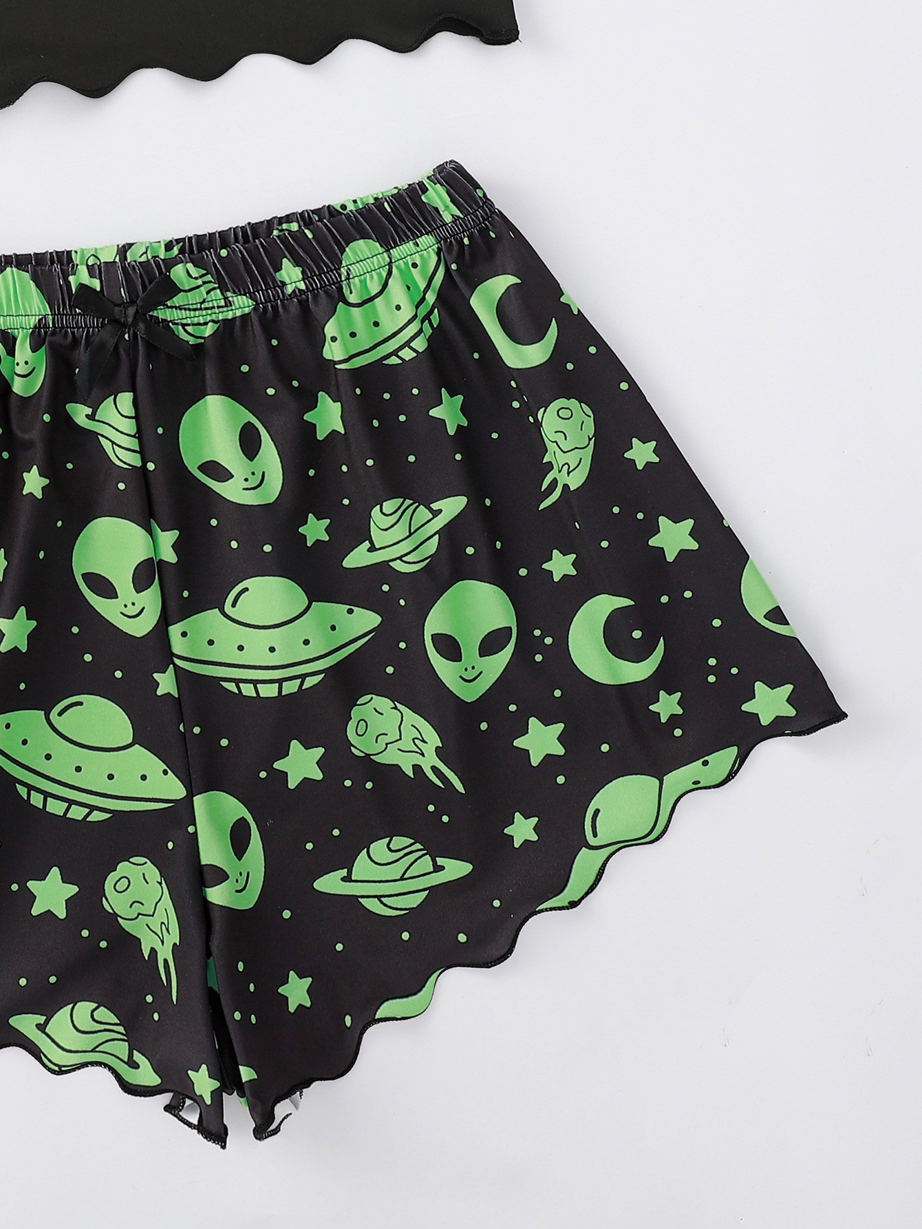 Halloween Pumpkin Print Sleeveless Pajama Set - product details