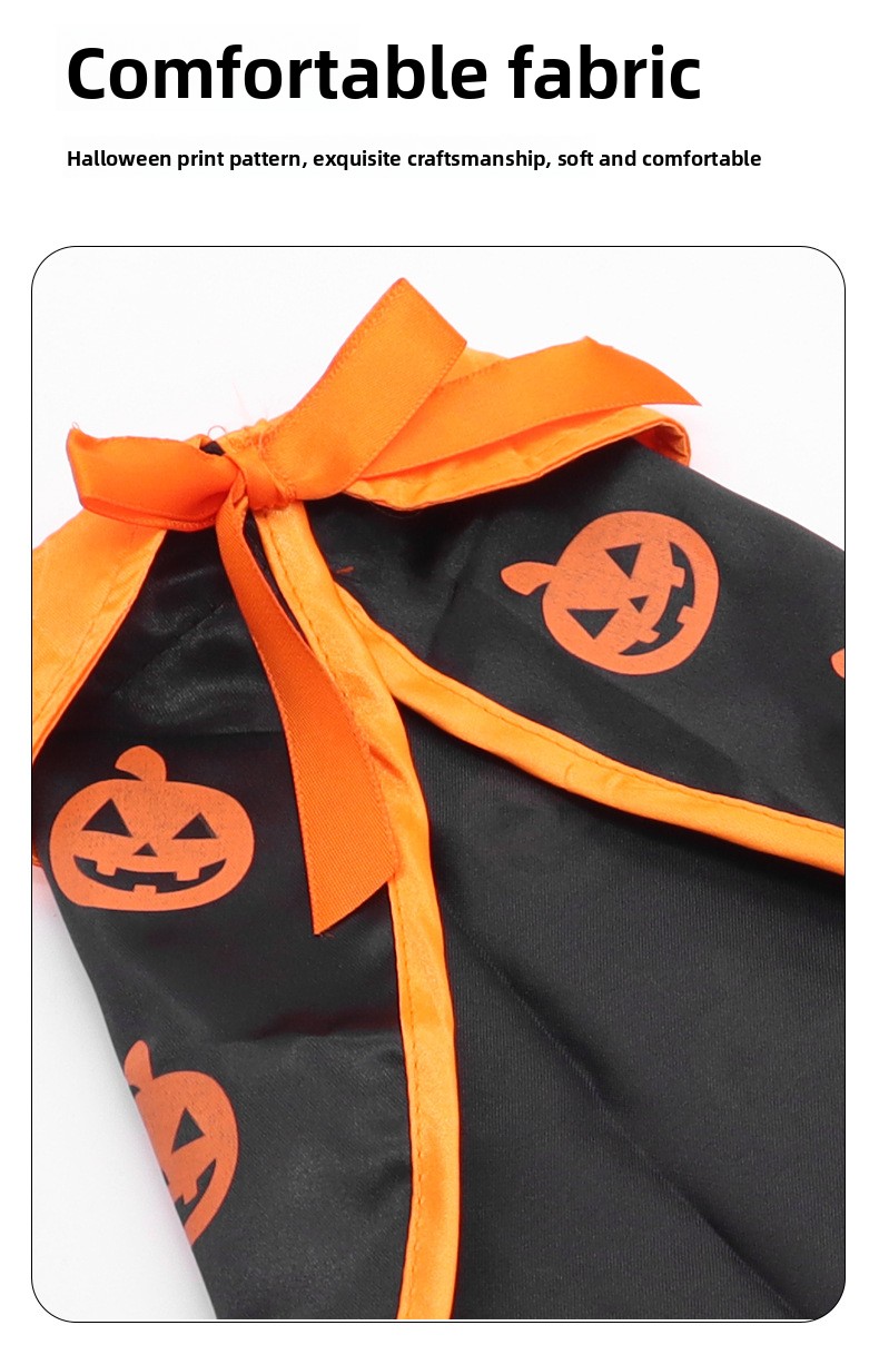Pet Halloween Costume Cape Hat - product details