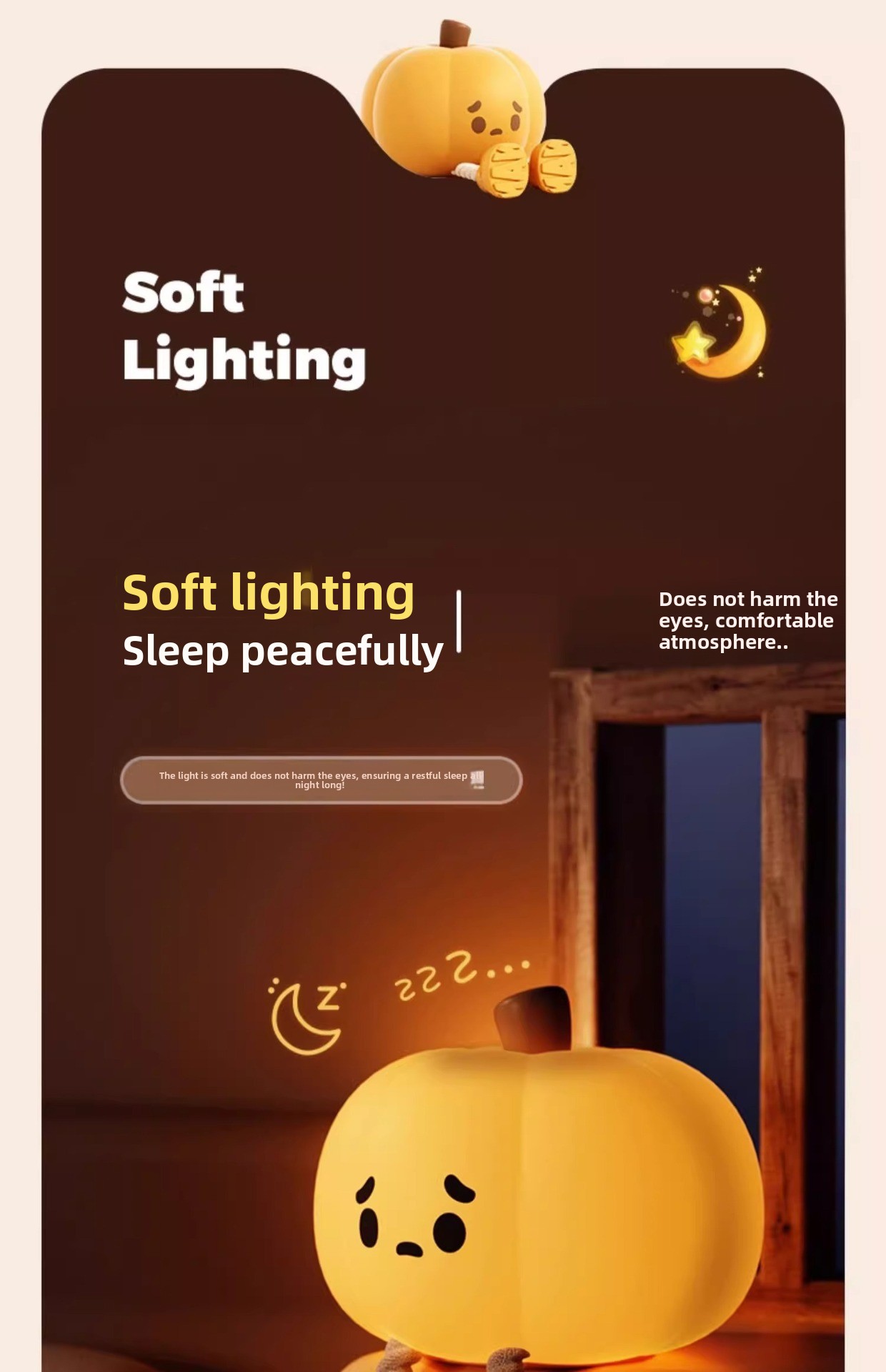 Halloween Pumpkin Night Light - product details