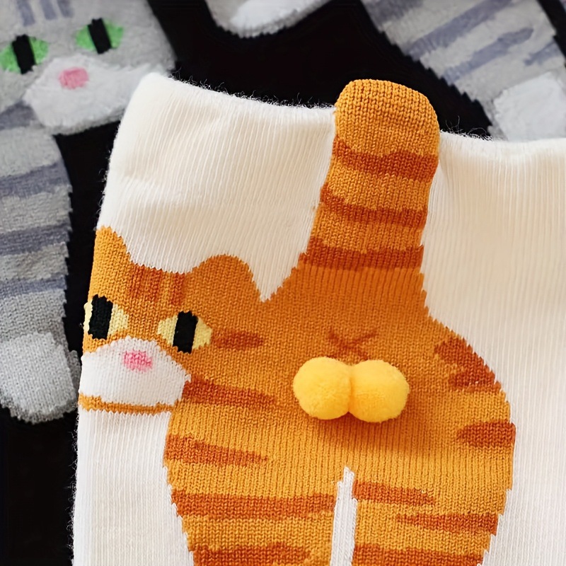 Calcetines con diseño de gato en relieve | GATOKOOL