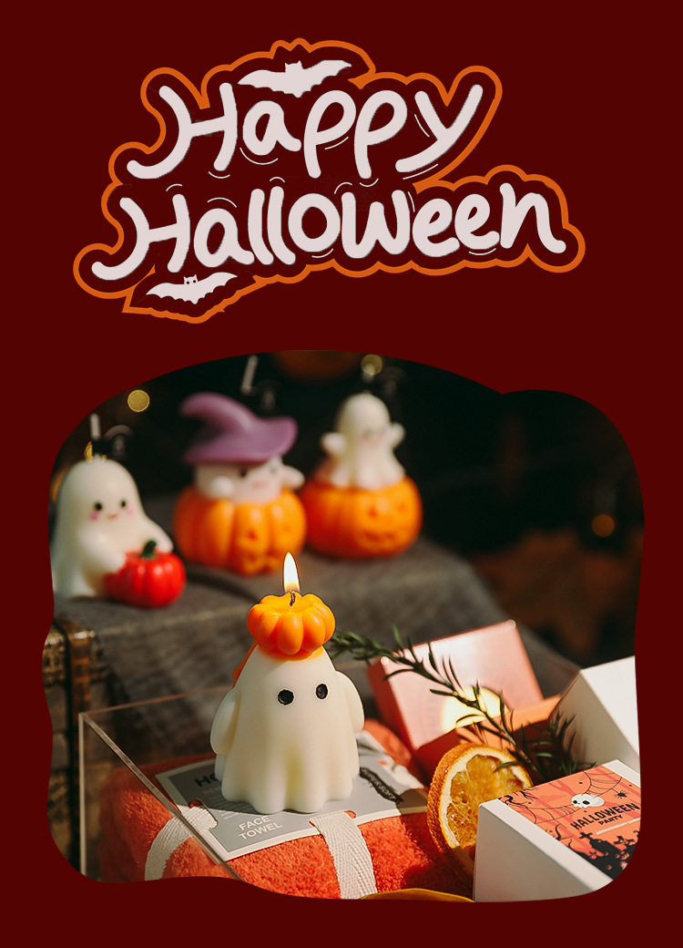 Halloween Pumpkin Scented Candles - product details