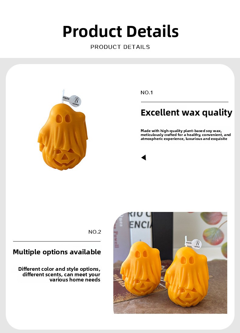 Halloween Ghost Aromatherapy Candle - product details