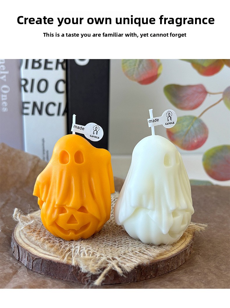 Halloween Ghost Aromatherapy Candle - product details