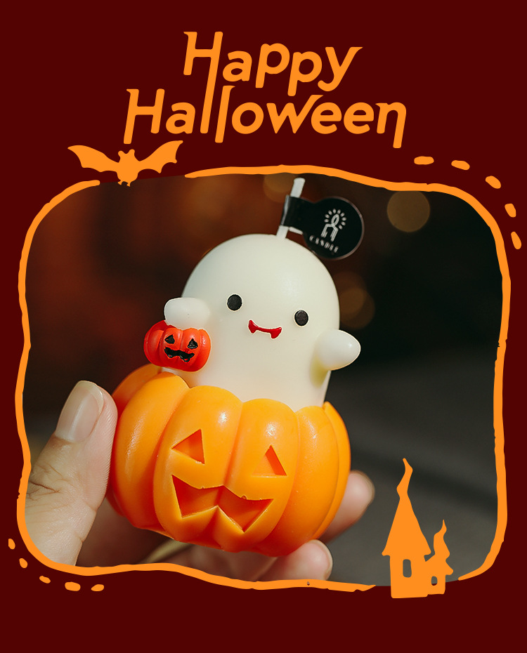 Halloween Pumpkin Scented Candles - product details
