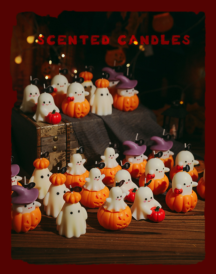 Halloween Pumpkin Scented Candles - product details