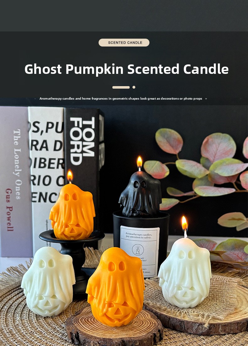 Halloween Ghost Aromatherapy Candle - product details