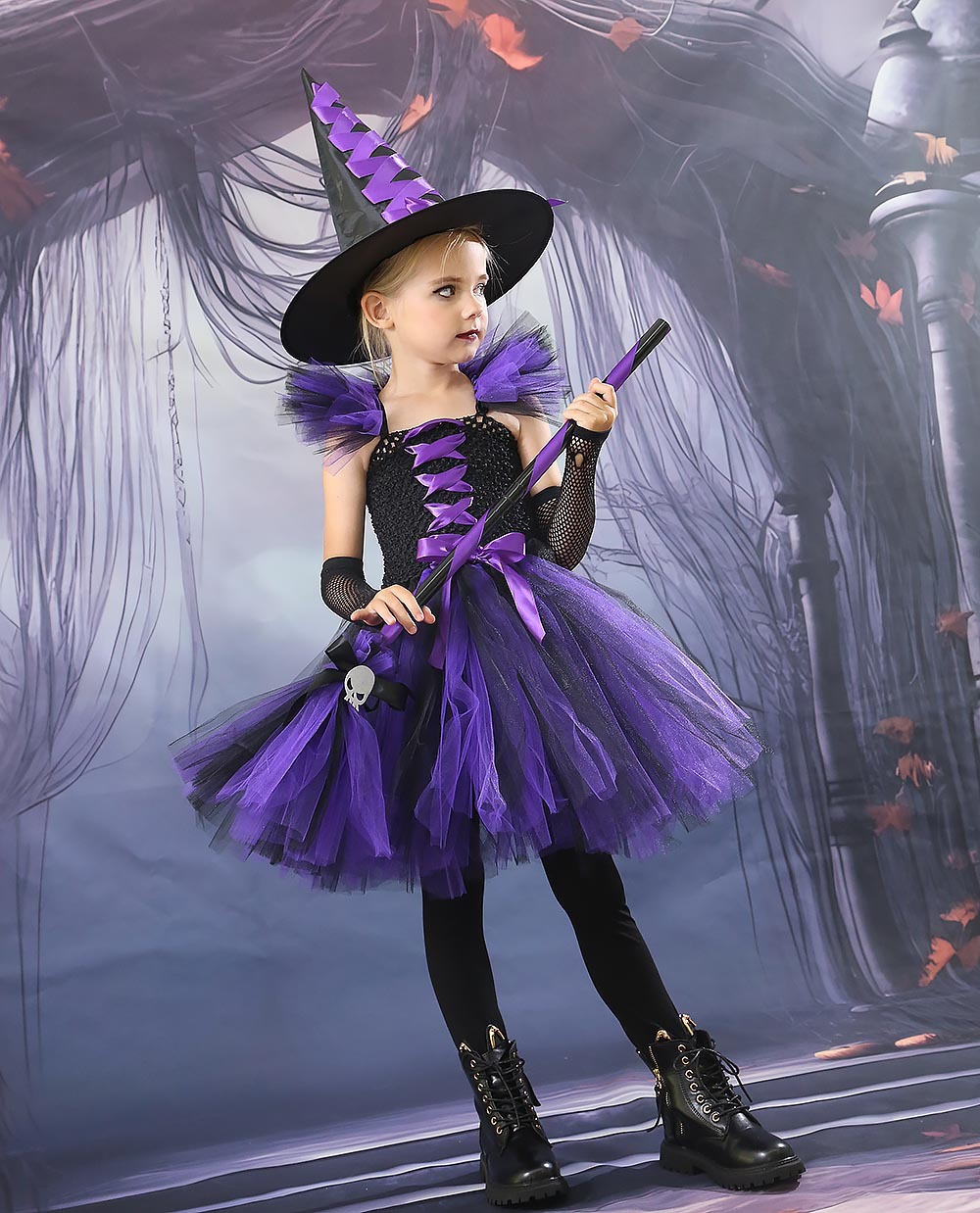 Kids' Halloween Witch Costume Dress - product details