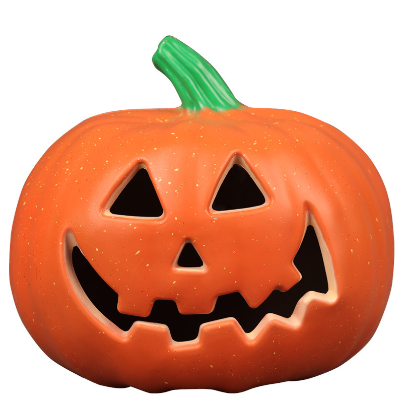 Halloween Light-Up Pumpkin Lantern - Plastic - product details