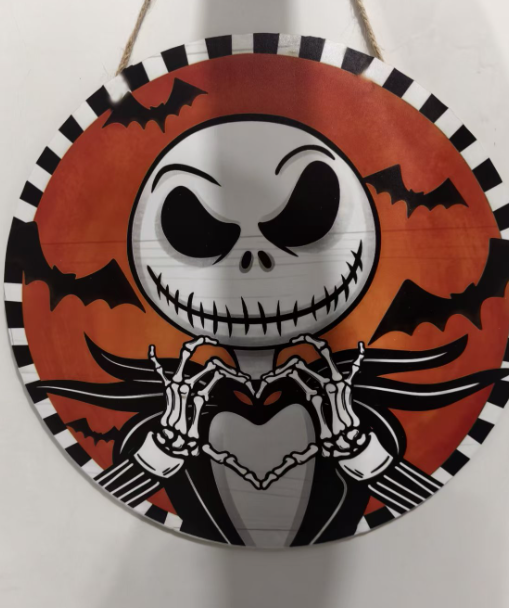 Halloween Wooden Door Sign - product details