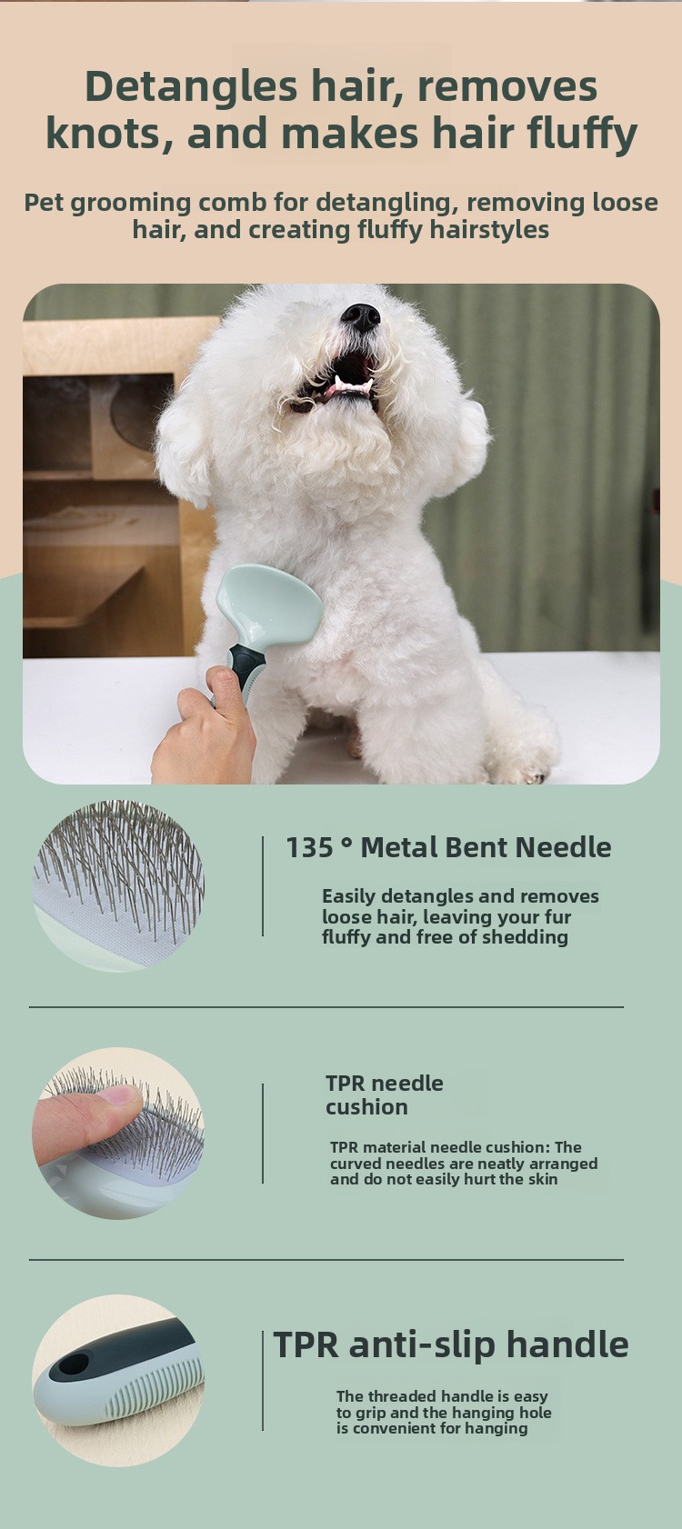 Pet grooming set details