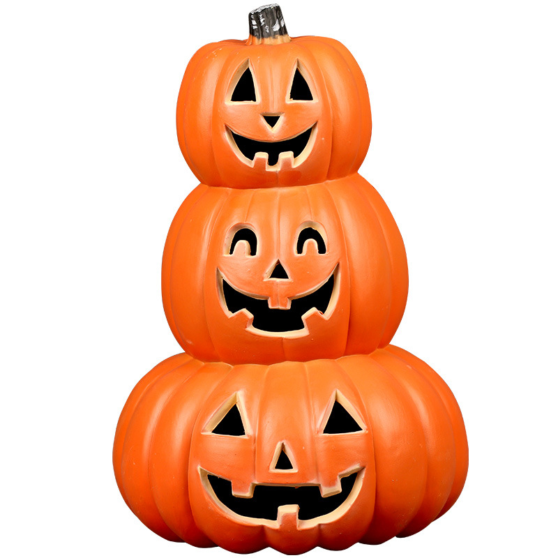 Halloween Light-Up Pumpkin Lantern - Plastic - product details