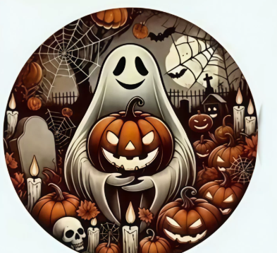 Halloween Boxwood Wall and Door Sign - product details