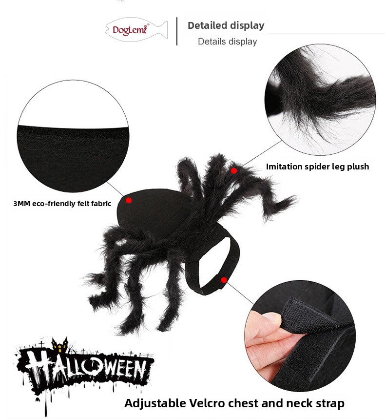 Halloween Pet Spider Costume - product details