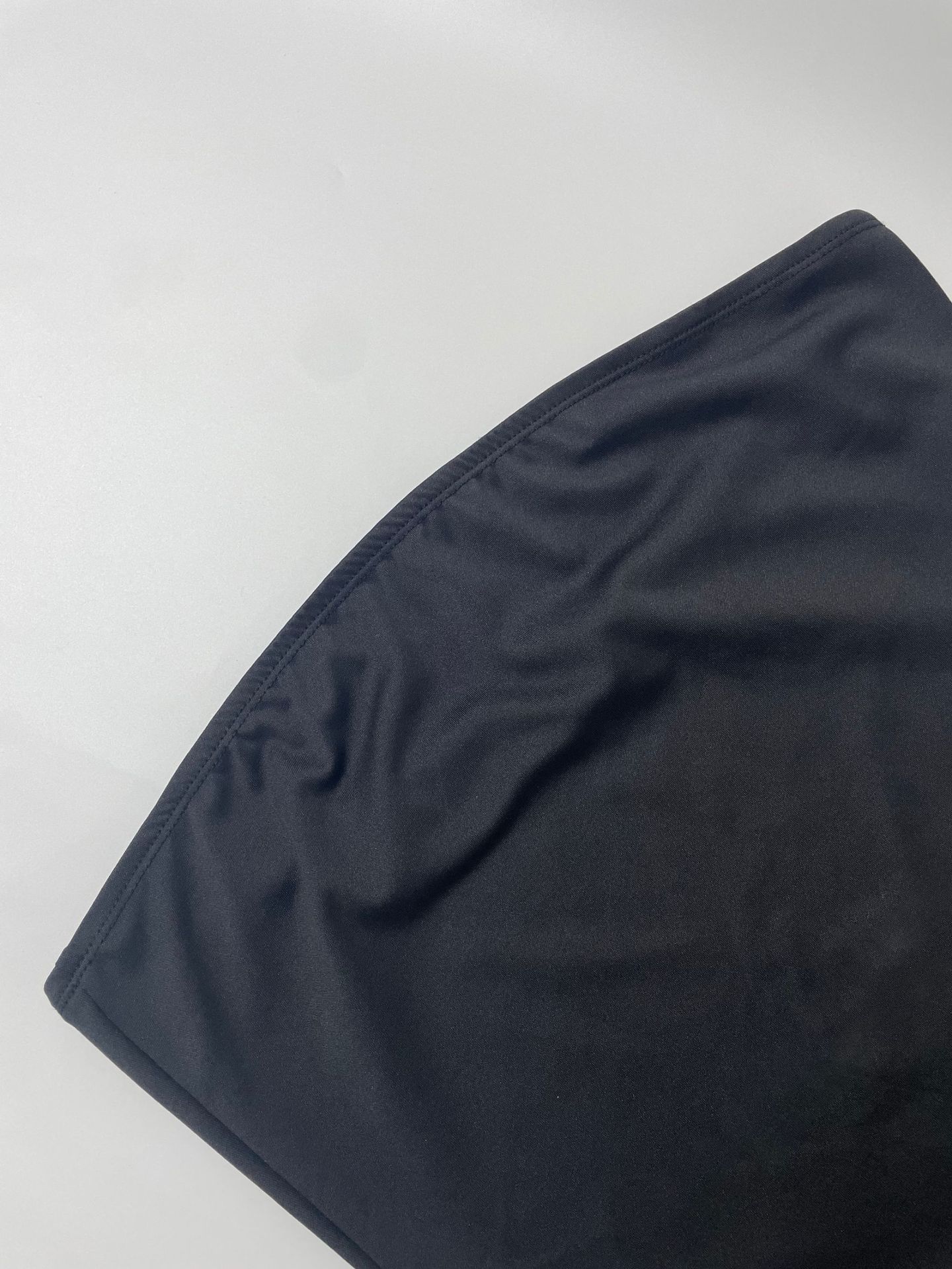 Backless tube-top milk silk dress with high slit